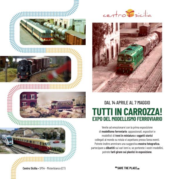 IL 14 APRILE “TUTTI IN CARROZZA” - Expo del modellismo ferroviario