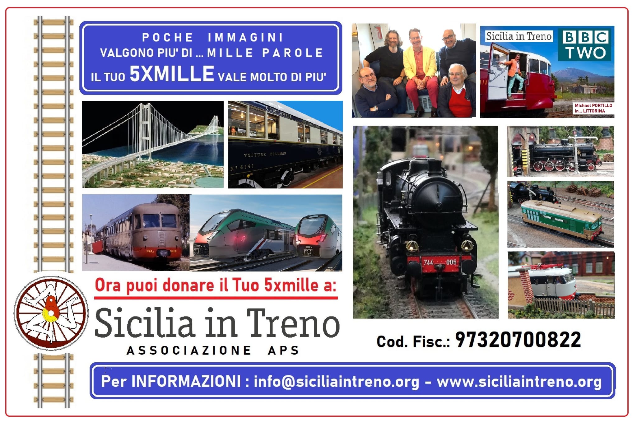 Dona il 5x1000 a Sicilia in Treno!